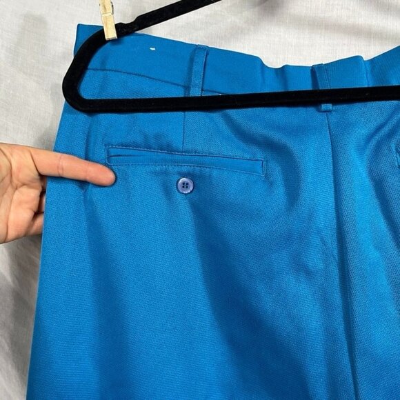 Vintage Montique‎ Leisure Pants Mens 36x29 Retro Track Golf Bright Funky Indie - Picture 6 of 16